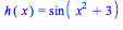 sin(x^2+3)