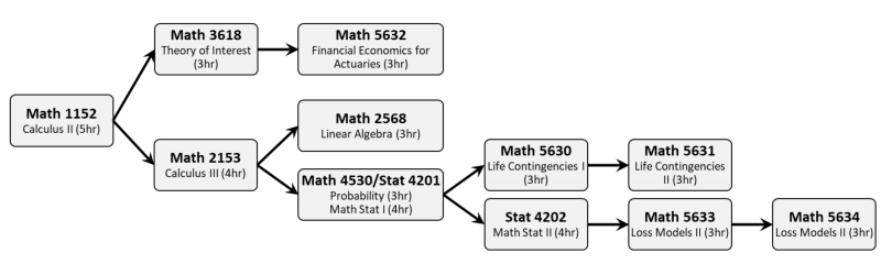 Course Progression Chart - Actuarial Science