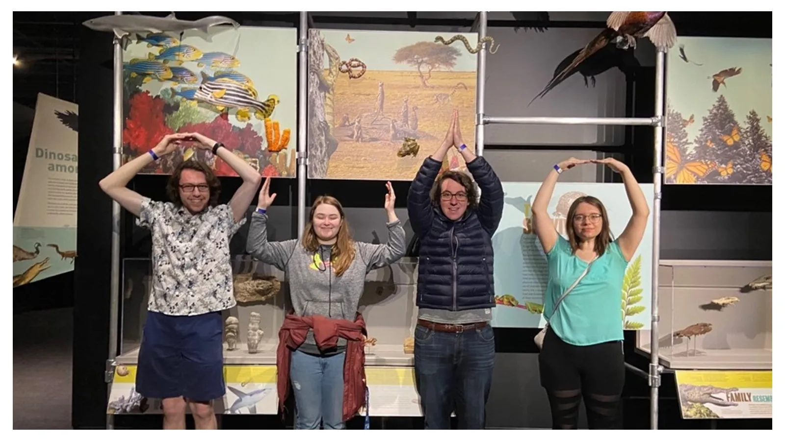 Students in OHIO formation