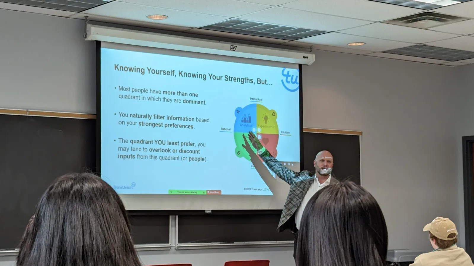Math to Industry presenter with Smartscreen