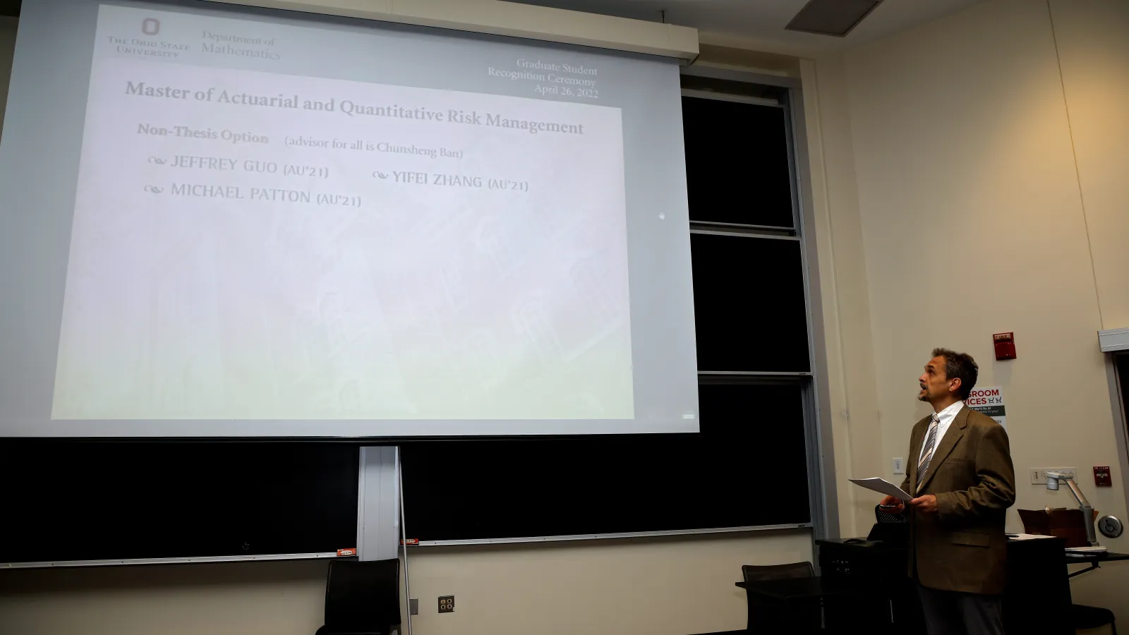 faculty presenting