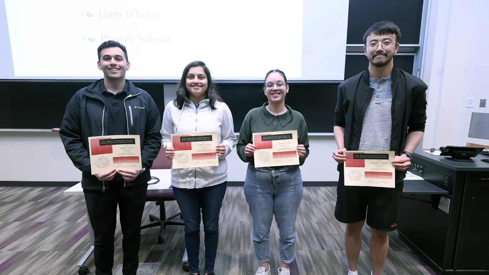 First Year Teaching Award Winners