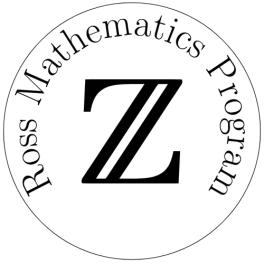 Ross Mathematics Program Ross Mathematics Program
