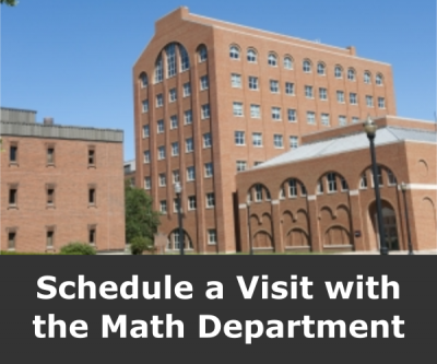 Schedule a Visit with the Department of Mathematics