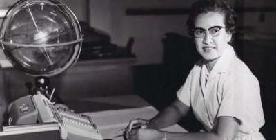 Figure 1: Katherine Johnson at work (with mechanical computer and celestial globe) Source:  https://www.nasa.gov/sites/default/files/styles/full_width_feature/public/thumbnails/image/katherine_johnson_john_glenn.png
