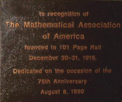 MMA's Foundation Meeting at OSU, 12/20/1915