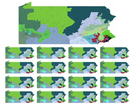 Gerrymandering in Pennsylvania Maps
