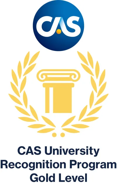 CAS University Recognition Program logo - gold