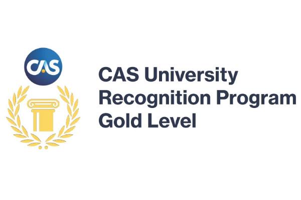 CAS University Recognition Program Gold Level Logo