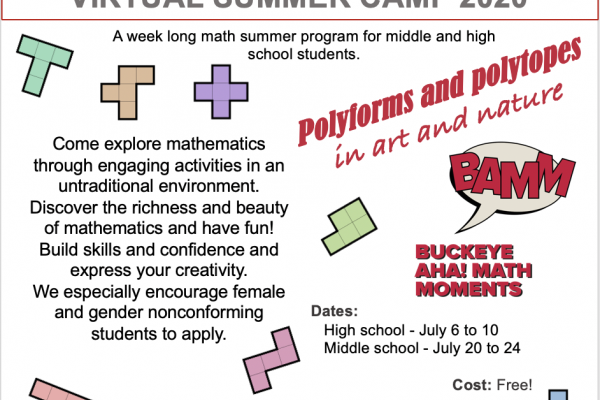 Flyer for the summer camp