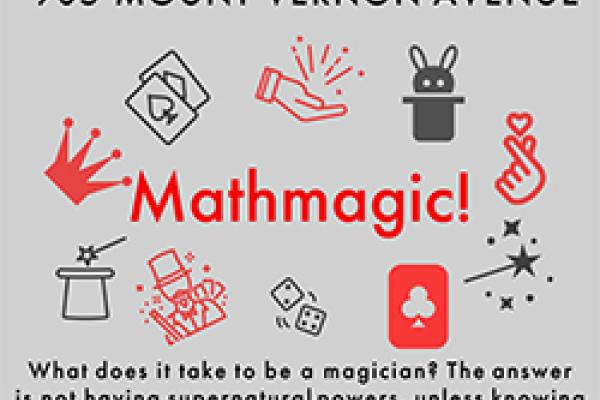 Mathmagic poster showing magic related icons