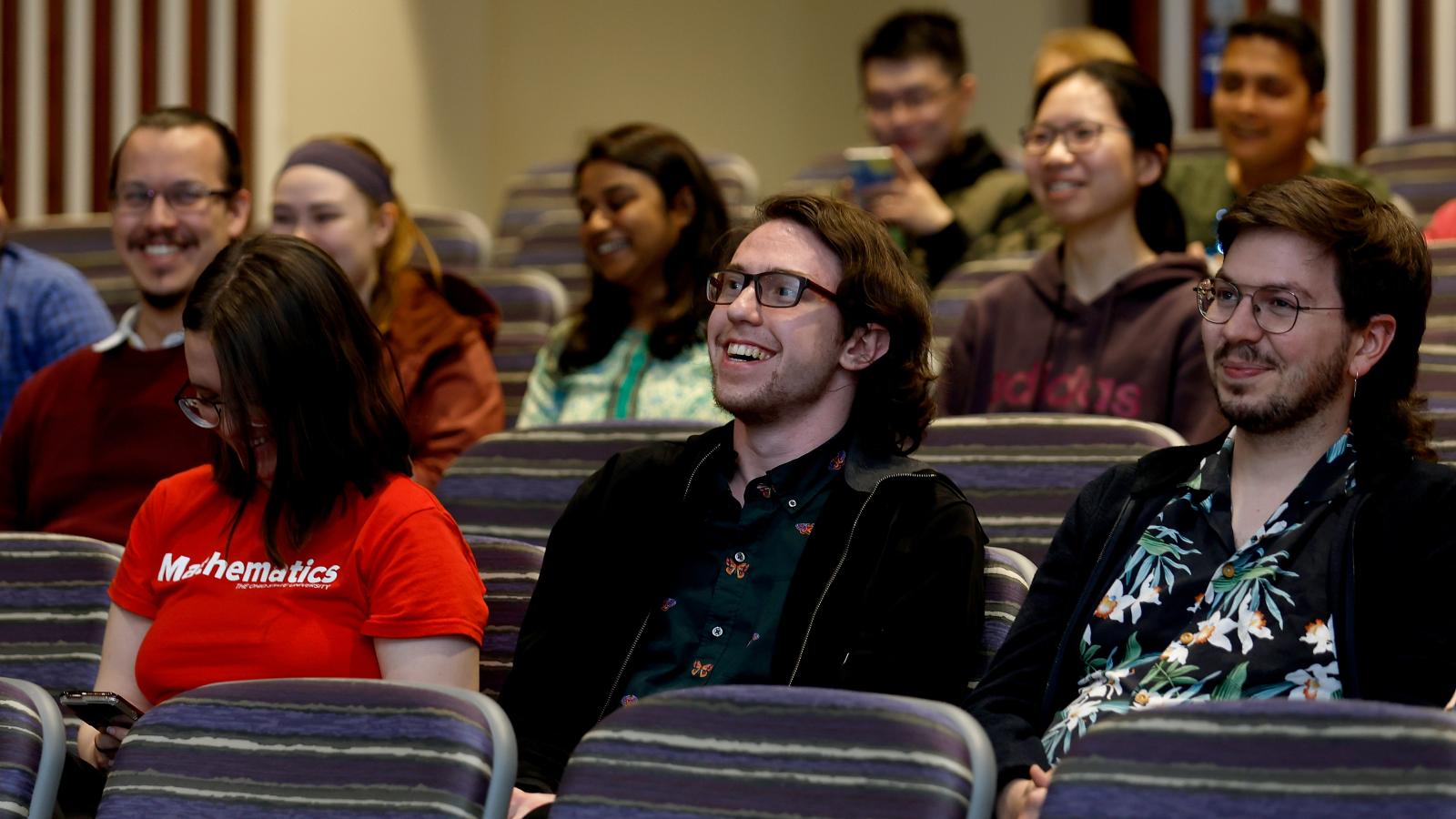 students watching the ceremony