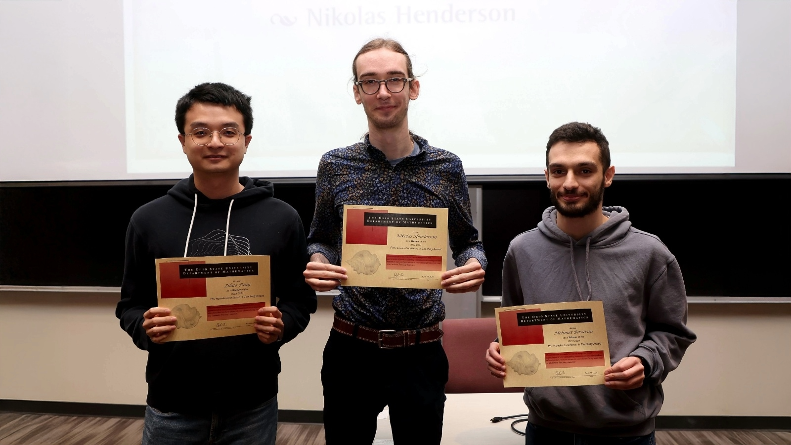 Students received GTA award