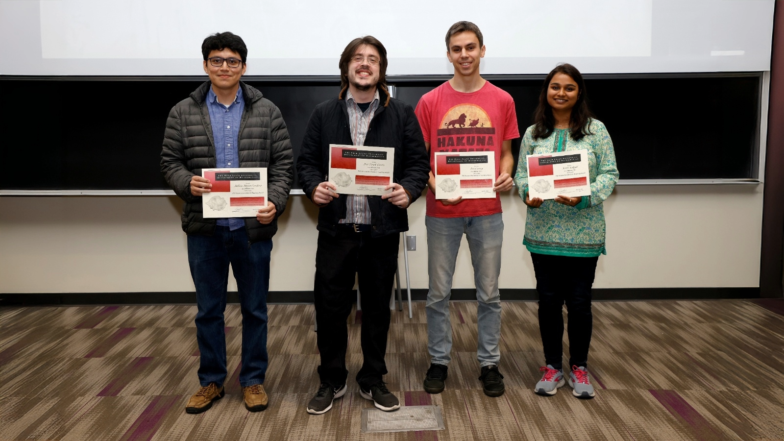 Students received GTA award