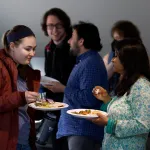 students talking