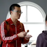 students talking