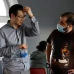 students talking