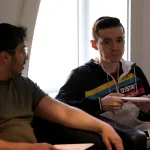 Students talking