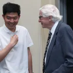 Student and professor talking