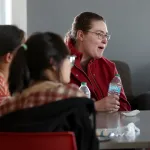 Professors talking