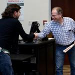 student receiving certificate