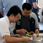 Students eating