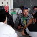 Students talking