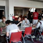 Students eating