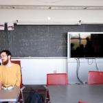 Student sitting in classroom