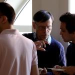 Student and professor talking