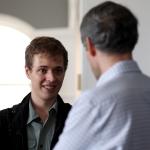 Student and professor talking