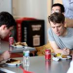 Students eating