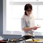 Student getting food