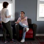 Students talking