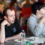 Students talking