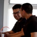 Students talking