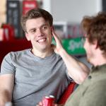 Students talking