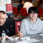 Students talking