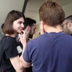 Students interacting