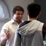 Student and professor interacting