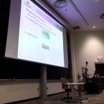 Presenting to students and professors